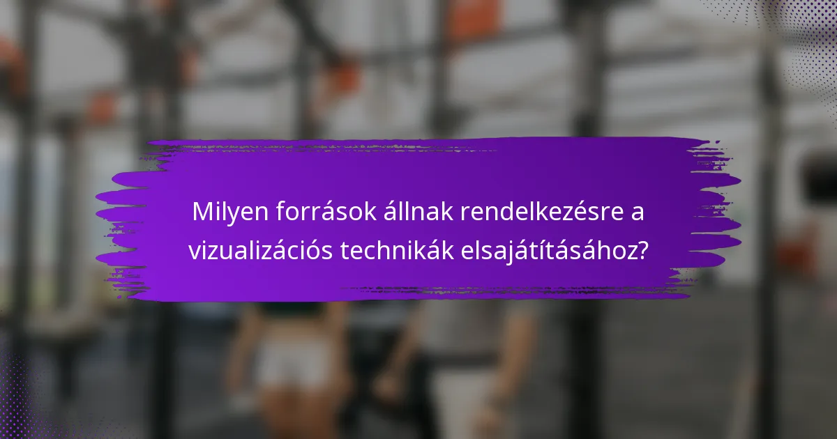 Milyen források állnak rendelkezésre a vizualizációs technikák elsajátításához?
